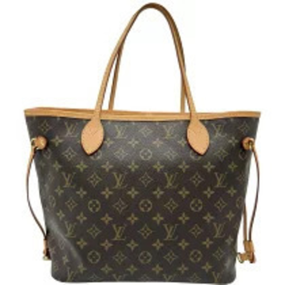 Louis Vuitton Neverfull Brown Monogram Canvas Tote Bag